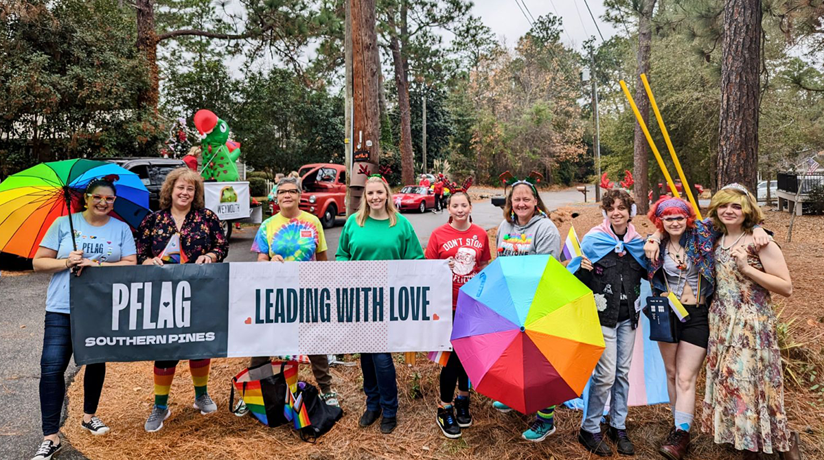 Families from PFLAG's Southern Pines (NC) chapter organize and take action.