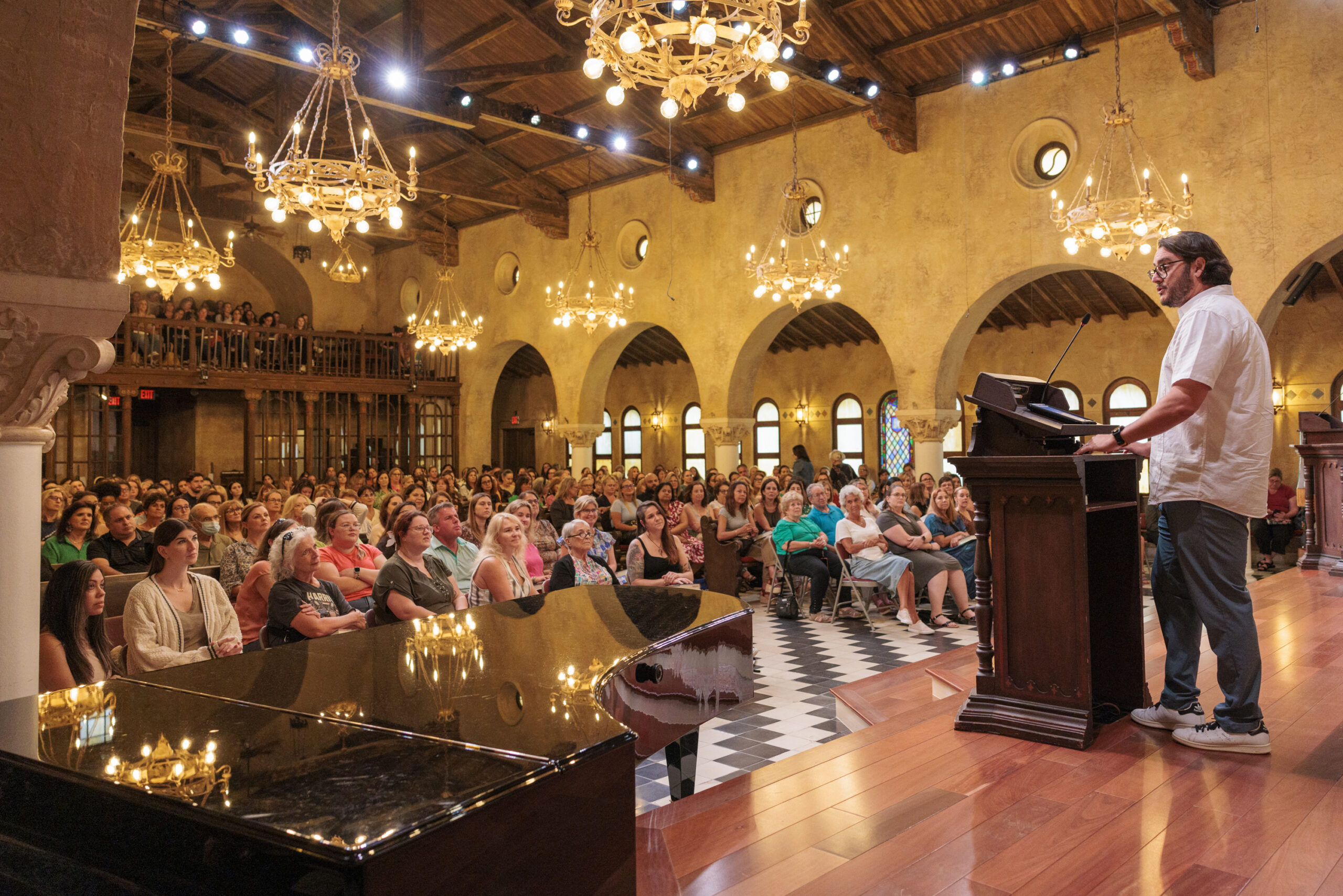 Jodi Picoult fans attend an event on her "By Any Other Name" tour.