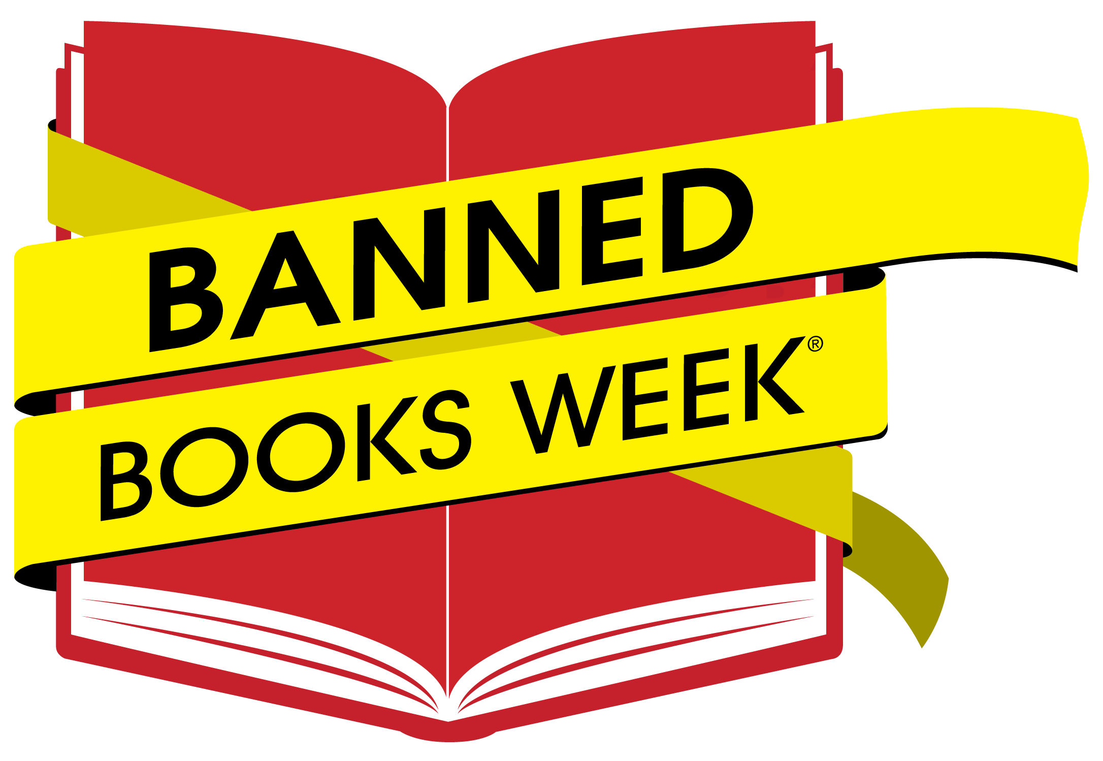The Banned Books Week logo with a registered mark.